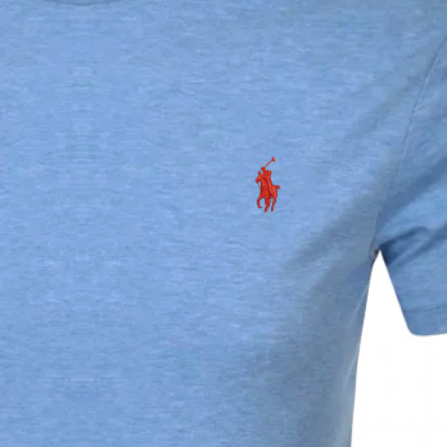 Alternative Image for ProductRalph Lauren Crew Neck Slim Fit T Shirt Blue3